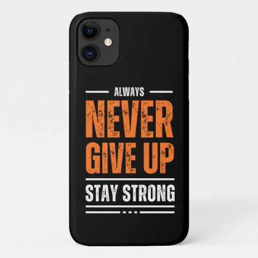 nooit opgeven Case-Mate iPhone case (Achterkant)