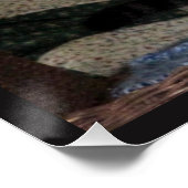 Nooit opgeven - Cat Chasing Mouse Poster (Hoek)