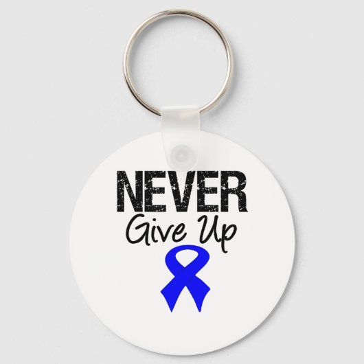 Nooit opgeven (Colon Cancer) Sleutelhanger (Voorkant)