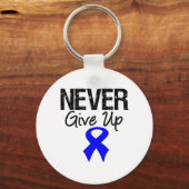 Nooit opgeven (Colon Cancer) Sleutelhanger (Voorkant)