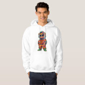 Nooit Opgeven Cool Beerontwerp Hoodie (Voorkant volledig)