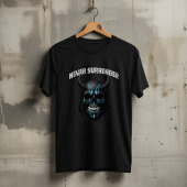 Nooit Opgeven Cyberpunk Schedel T-Shirt