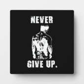 Nooit opgeven - Draaiing van gym Fotoplaat (Voorkant)