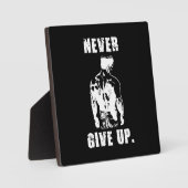 Nooit opgeven - Draaiing van gym Fotoplaat (Voorkant)