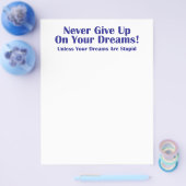 Nooit opgeven flyer (Enkel)