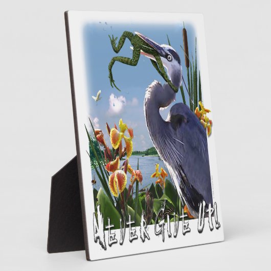 Nooit opgeven! fotoplaat (Zijkant)