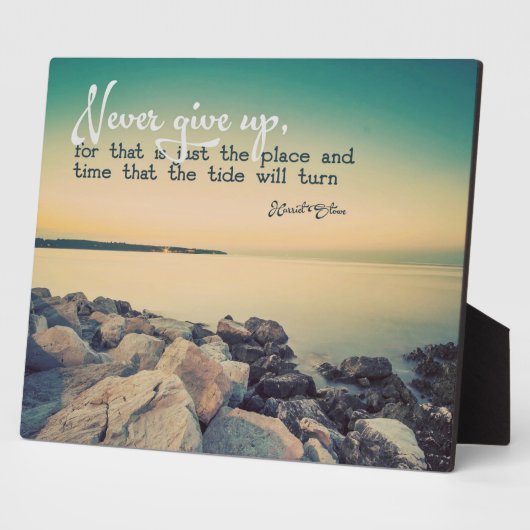 Nooit opgeven fotoplaat (Zijkant)