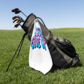 NOOIT OPGEVEN GOLFHANDDOEK (Groen)