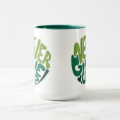 Nooit opgeven - Groene positieve handenbriefing Mok (Midden)