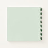 Nooit opgeven - Groene positieve handenbriefing Notitieboek (Achterkant)