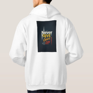 nooit opgeven hoodie