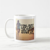 Nooit opgeven - Inspirerend over werken Koffiemok (Links)