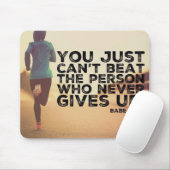 Nooit opgeven - Inspirerend over werken Muismat (Met muis)