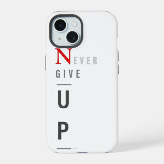 Nooit opgeven iPhone hoesje  15 Case
