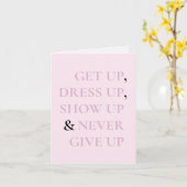 Nooit opgeven kaart (Gele Bloem)