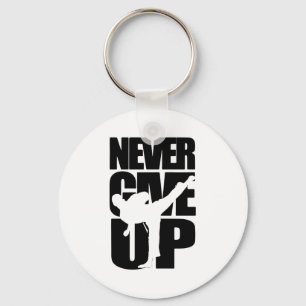 Nooit Opgeven Karate T Shirt Sleutelhanger