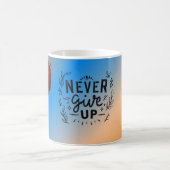 Nooit opgeven koffiemok (Center)