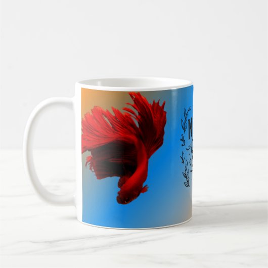 Nooit opgeven koffiemok (Links)