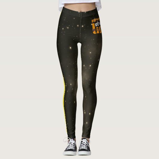 Nooit opgeven leggings (Voorkant)
