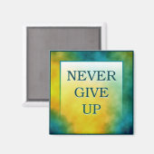 NOOIT OPGEVEN MAGNEET (Voorkant / Achterkant)