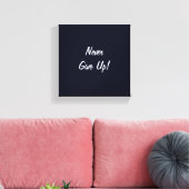 Nooit Opgeven! Minimalistische Uitdaging Canvaspri Canvas Afdruk (Insitu (Woonkamer))