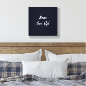 Nooit Opgeven! Minimalistische Uitdaging Canvaspri Canvas Afdruk (Insitu (Slaapkamer))