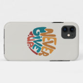 Nooit opgeven - Motivatie bericht bevestigen Case-Mate iPhone Case (Achterkant (horizontaal))