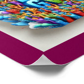 "Nooit opgeven" Motivatie citaat Poster (Hoek)