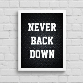 Nooit Opgeven Motiverend Poster