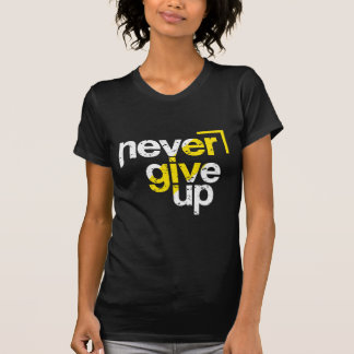 Nooit Opgeven Motiverende Getypte Lettering Met Di T-shirt