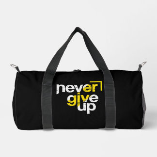 Nooit Opgeven Motiverende Getypte Lettertypografie Plunjezak