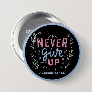 Nooit Opgeven Motiverende Pelikaan en Kikker Ronde Button 7,6 Cm