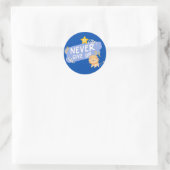 Nooit Opgeven Motiverende Sticker | Lieve Leeuw (Tas)