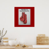 Nooit opgeven, nooit opgeven.... poster (Keuken)