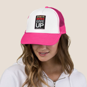 Nooit opgeven Nooit prijsopgave White Hot Pink Trucker Pet