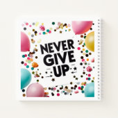 Nooit opgeven notitieboek (Achterkant)