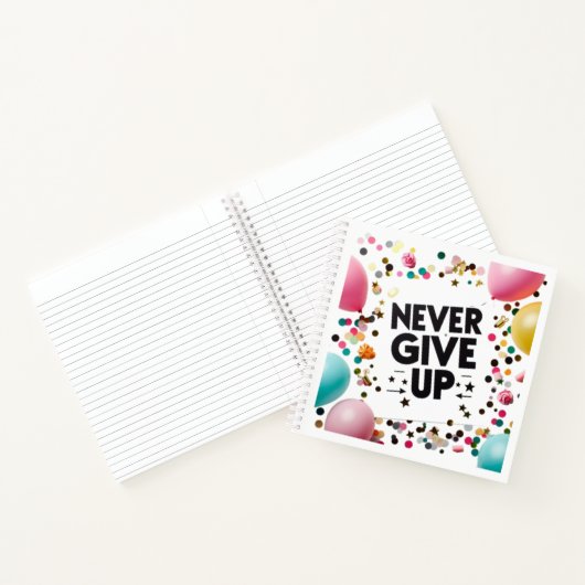 Nooit opgeven notitieboek (Binnen)