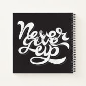 Nooit opgeven notitieboek (Achterkant)