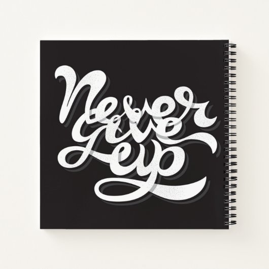 Nooit opgeven notitieboek (Achterkant)