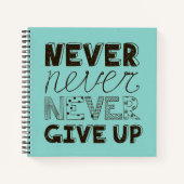 Nooit opgeven notitieboek (Voorkant)