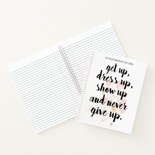 Nooit opgeven notitieboek (Binnen)