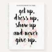 Nooit opgeven notitieboek (Voorkant)