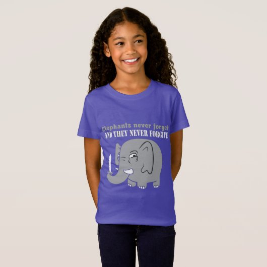 Nooit Opgeven Olifant T-shirt (Voorkant volledig)