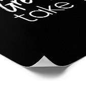 nooit opgeven omdat grote dingen tijd vergen poster (Hoek)