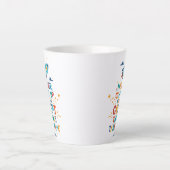 Nooit opgeven omdat het tijd kost latte mok (Voorkant)