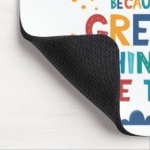 Nooit opgeven omdat het tijd kost muismat (Hoek)