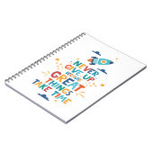 Nooit opgeven omdat het tijd kost notitieboek (Linkerzijde)