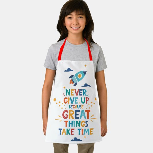 Nooit opgeven omdat het tijd kost schort (Insitu)