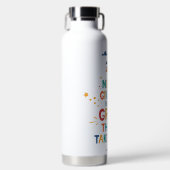 Nooit opgeven omdat het tijd kost waterfles (Voorkant)