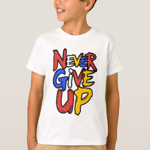 Nooit Opgeven Onstuitbare Geest T-shirt